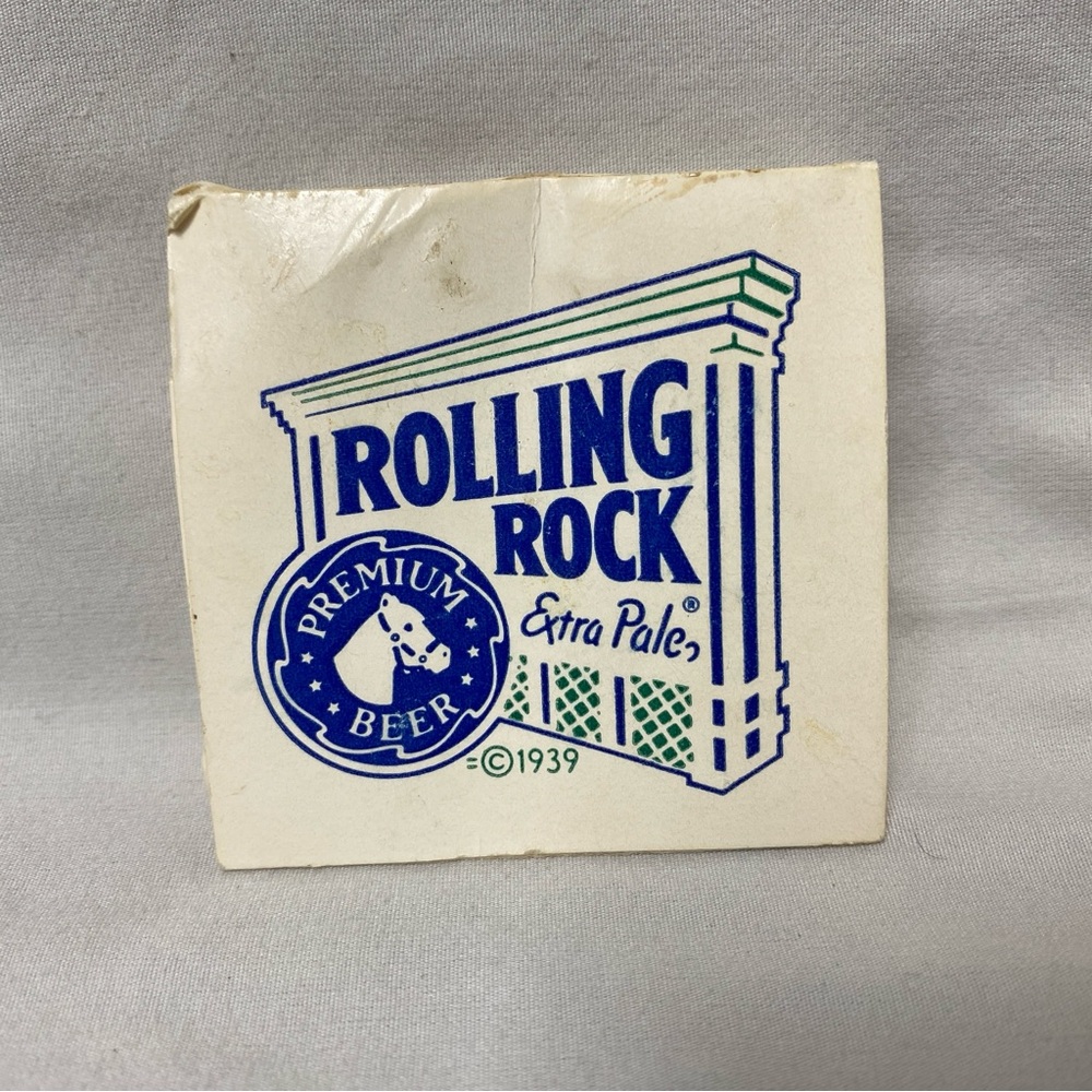 Rolling Rock Vintage White Wooden Golf Tees 4 Pack